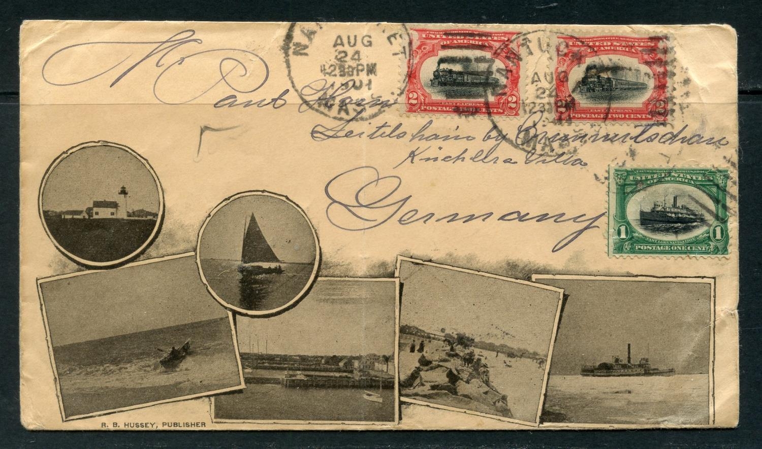 USA 1901 illustrated envelope franked with 1c and 2c Pan American ...