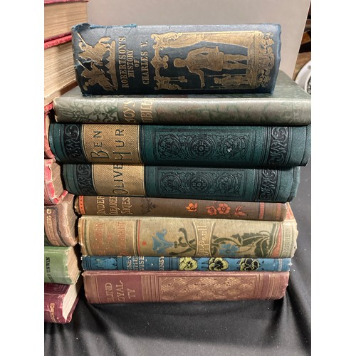 113 - collection of antique books