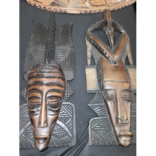 341 - african masks x 7