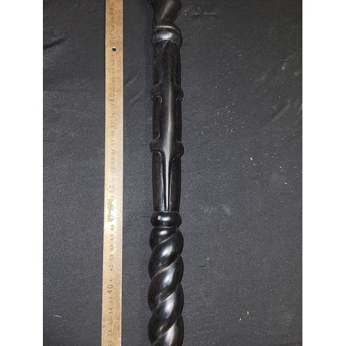 347 - carved african walking stick