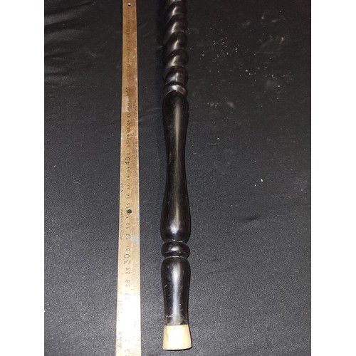 347 - carved african walking stick