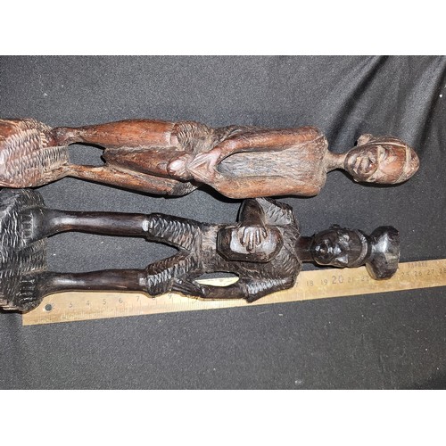 351 - african figures and masks x 6