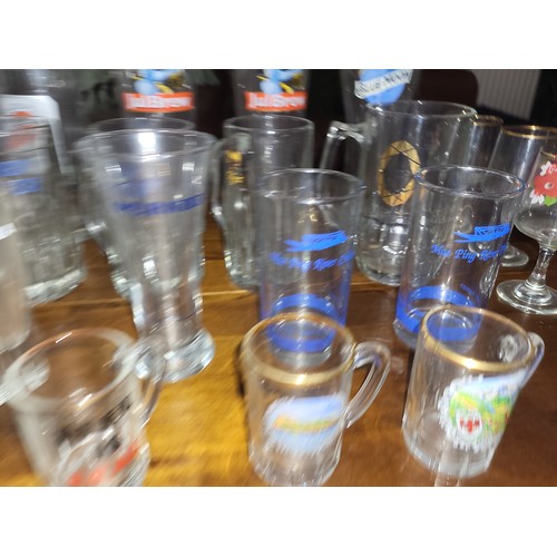 389 - VINTAGE PUB GLASSES  X  30 (BOX1)