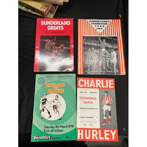 373B - Football ephemera including 1937 and 1973 cup final programmes scrapbooks mainly Sunderland Middlesb... 