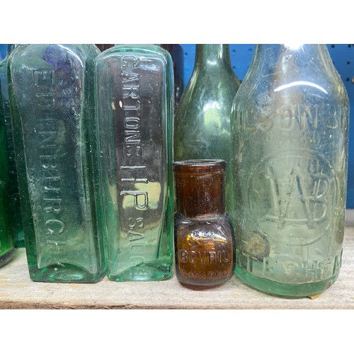 388 - Various antique bottles
Gingers beer sauce etc