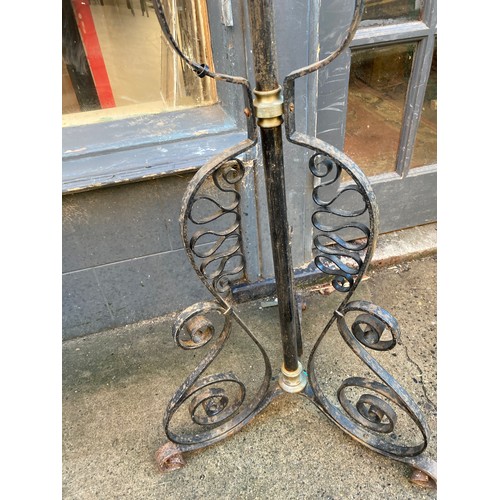 420 - victorian cast standard lamp