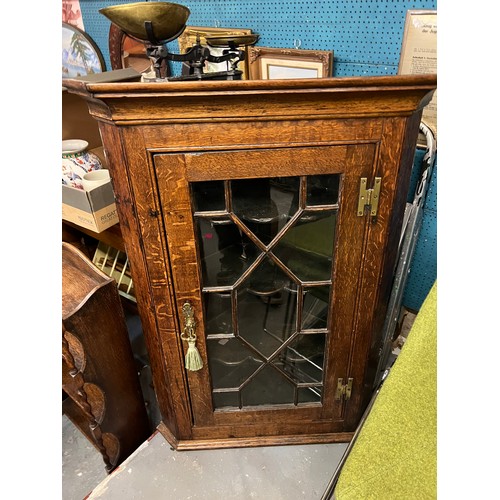 555 - early GLAZED HANGING CABINET