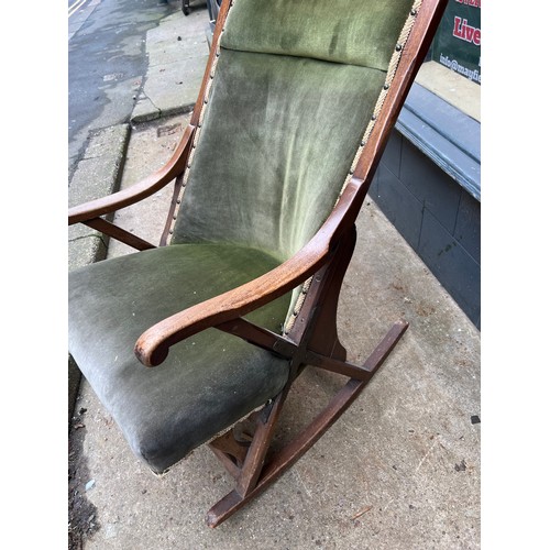 150 - early 20th century arts and crafts rocking chair