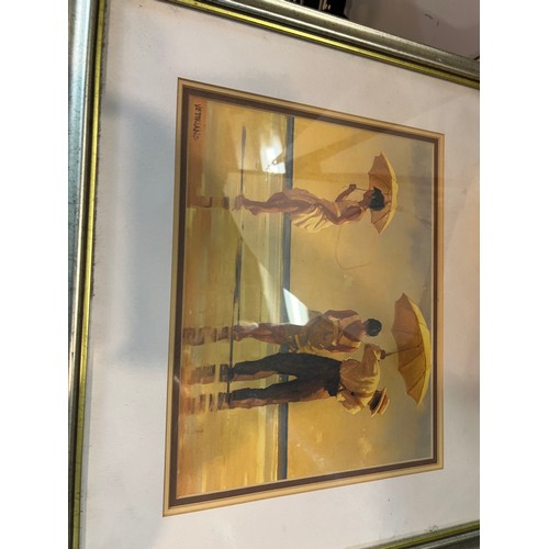 170 - vettriano framed prints x 4 45x39cm