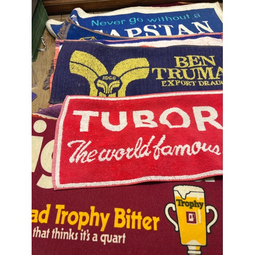 183 - 17 x beer towels mackeson whitbread etc