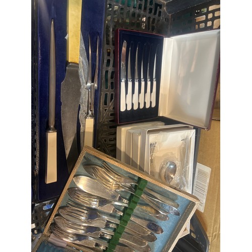 228 - box sets iof cutlery  items