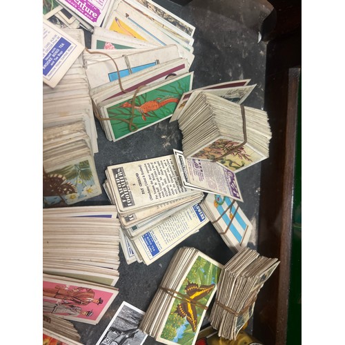 249 - tin of cigarette and tea cards