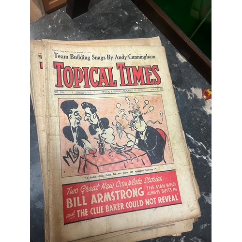 250 - topical times approx 50 issues 1933 to 1937
football and other sports news