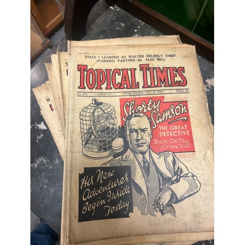 250 - topical times approx 50 issues 1933 to 1937
football and other sports news