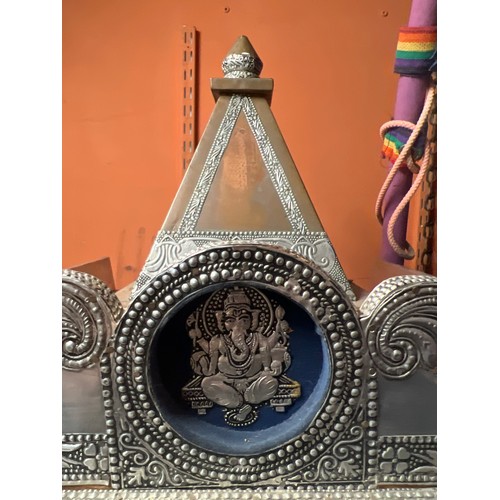 252 - 20th century Hindu Pooja Mandir or home temple 
90 x 45 x 45 cm