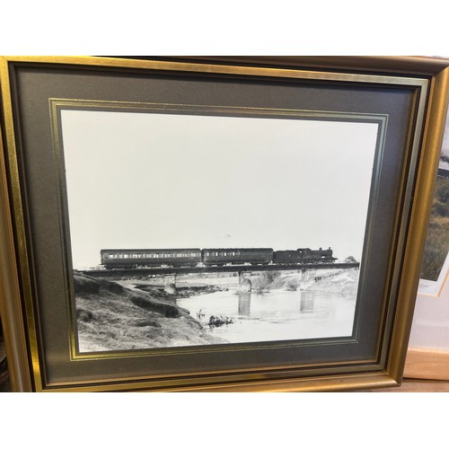 363 - collection of railway framed prints