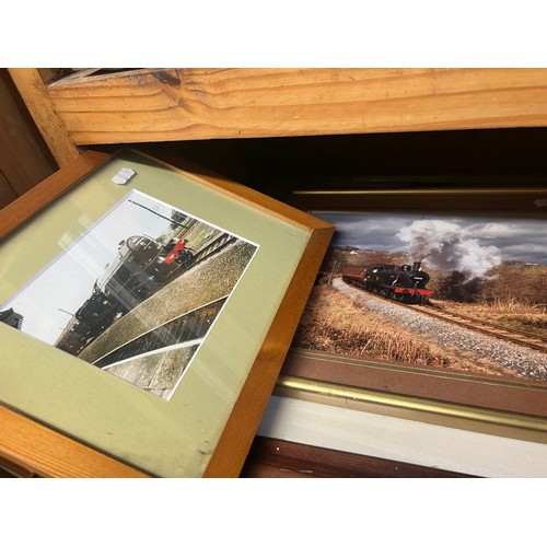 363 - collection of railway framed prints