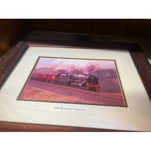 363 - collection of railway framed prints