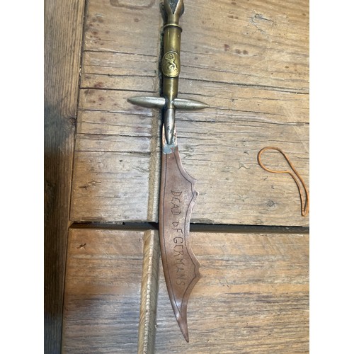 398 - trench art dagger