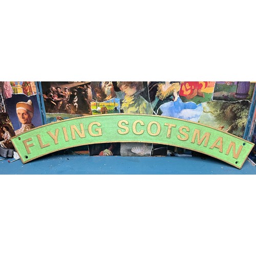 403 - Flying SCOTSMAN cast sign approx 85cm