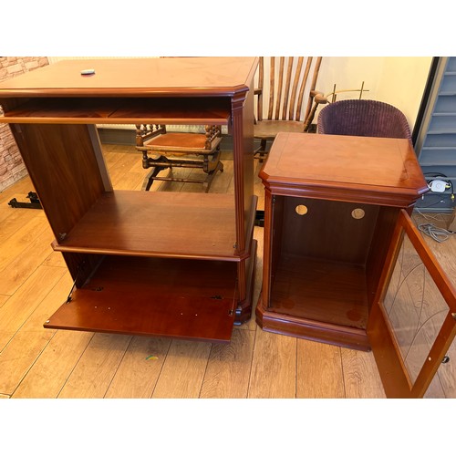 364 - quality tv cabinet and matching hi fi unit