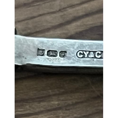 411 - santima solid silver hallmarked ladies watch