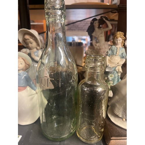 424 - 2 x loftus bottle bainbridge and espiners