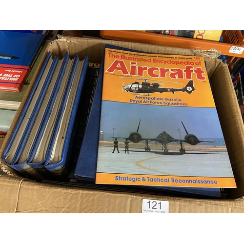 121 - BOX OF AVIATION BOOKS