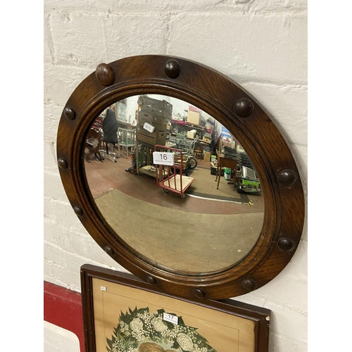 16 - 1930'S CONVEX MIRROR