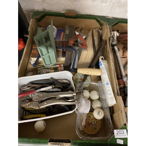 203 - BOX OF TOOLS