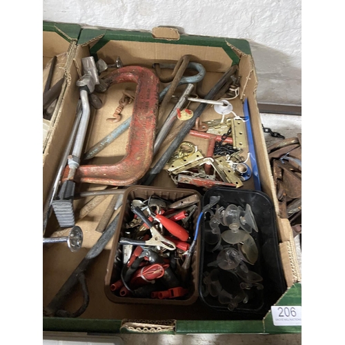 206 - BOX OF TOOLS