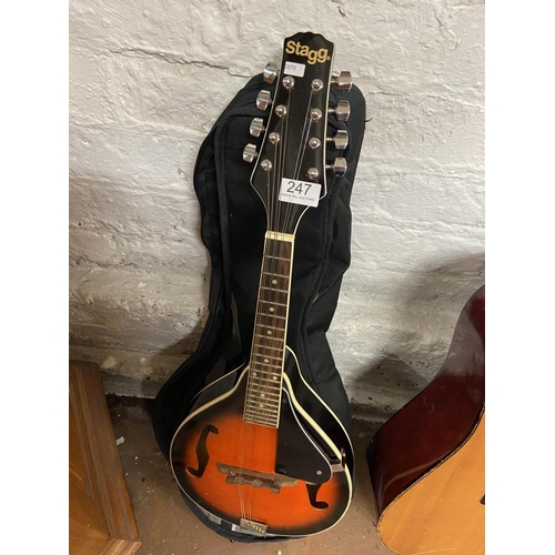 247 - CASED STAGG MANDOLIN