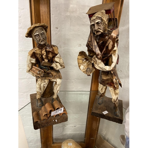 278 - 2 'PAPER MACHE' FIGURES