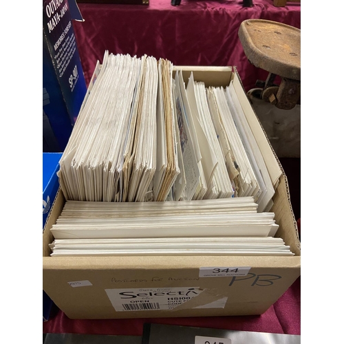 344 - BOX OF POSTAL HISTORY & 1ST DAY COVERS