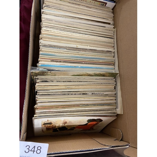 348 - BOX OF POSTCARDS