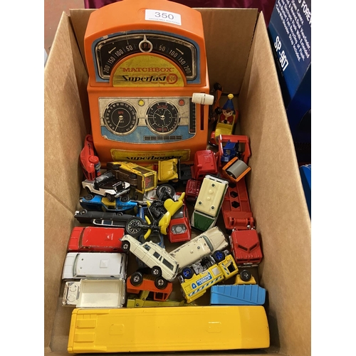 350 - BOX OF MATCHBOX PLAYWORN VEHICLES