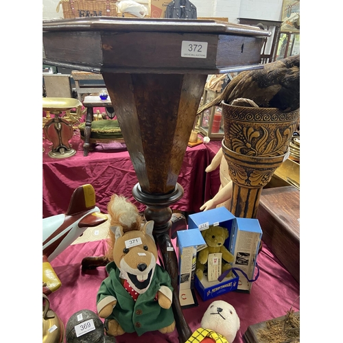 372 - VICTORIAN WALNUT WORK TABLE