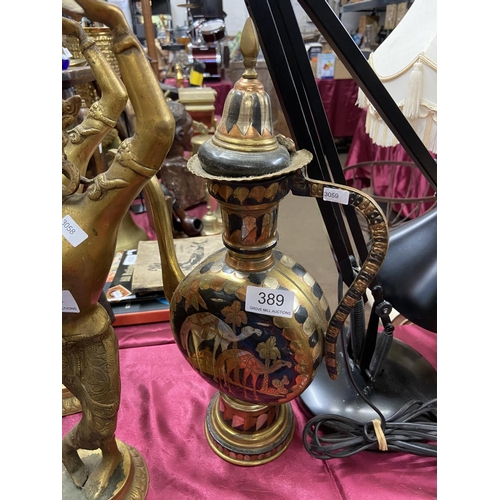 389 - BRASS TEA URN