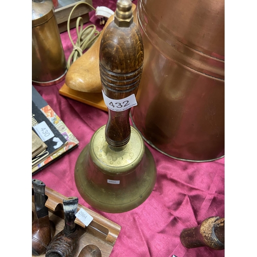 432 - BRASS HAND BELL