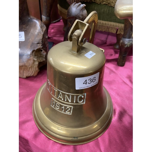 436 - BRASS WALL BELL