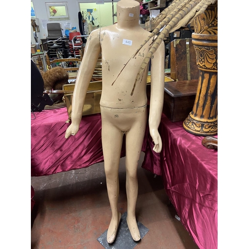 445 - FULL SIZE CHILD SHOP MANNEQUIN ON STAND