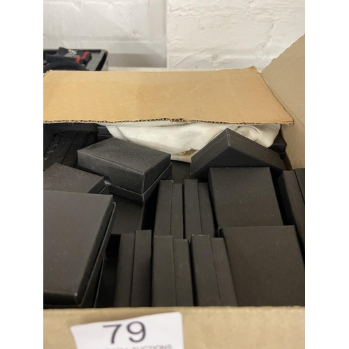 79 - BOX OF JEWELLERY DISPLAY BOXES