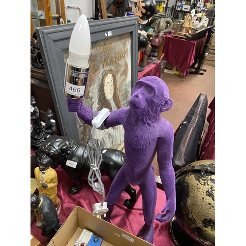 purple monkey lamp