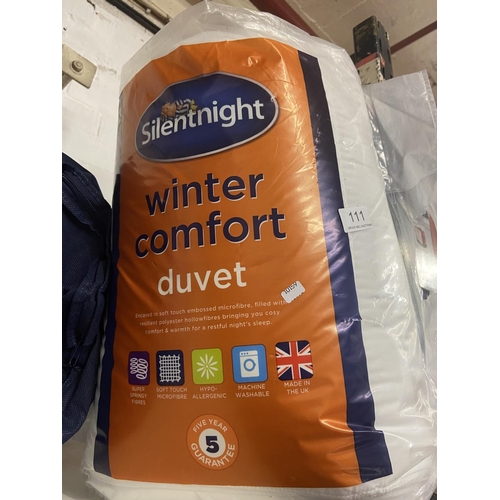 111 - SILENTNIGHT WINTER COMFORT DOUBLE DUVET (NEW)