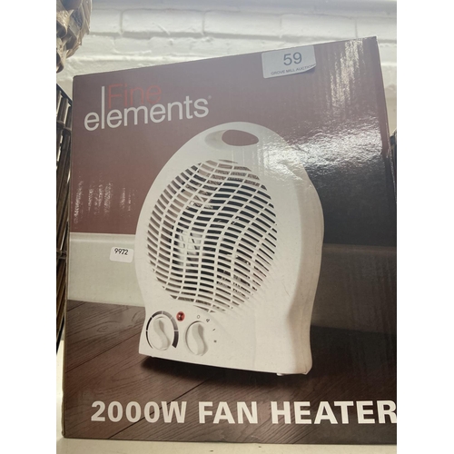 59 - BOXED 200W FAN HEATER(A/F)