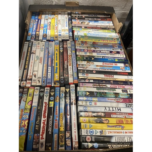 77 - BOX OF DVDS