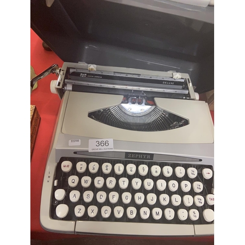 366 - CASED ZEPHYR TYPEWRITER