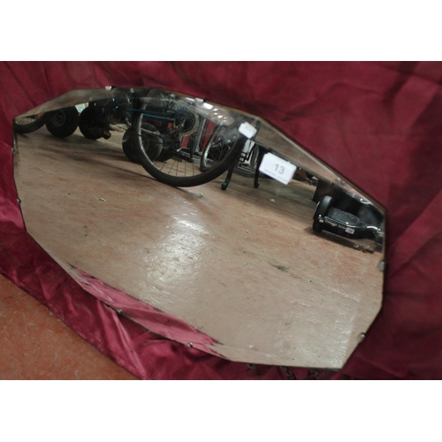 13 - BEVELLED EDGE FRAMELESS OVAL MIRROR