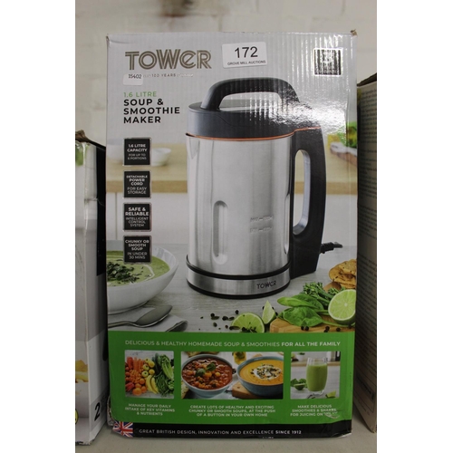 172 - BOXED TOWER SOUP & SMOOTHIE MAKER  (A/F)