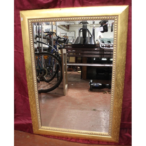 19 - RECTANGULAR GILT FRAMED MIRROR